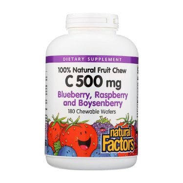 100% Natural Fruit Chew Vitamin C, Blueberry
